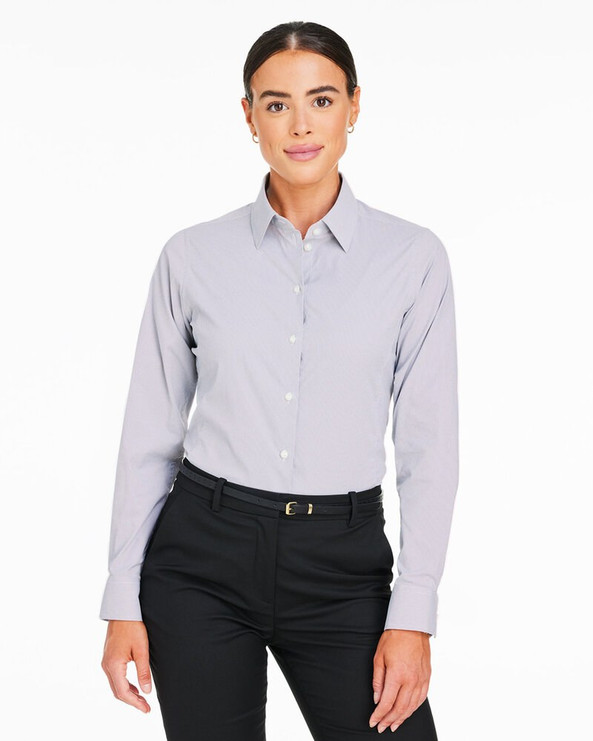 Devon & Jones DG537W - CrownLux Performance® Ladies Microstripe Shirt