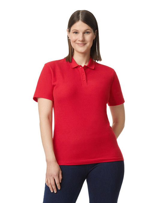 Gildan G648L - Polo Piqué Double Softstyle pour Femmes