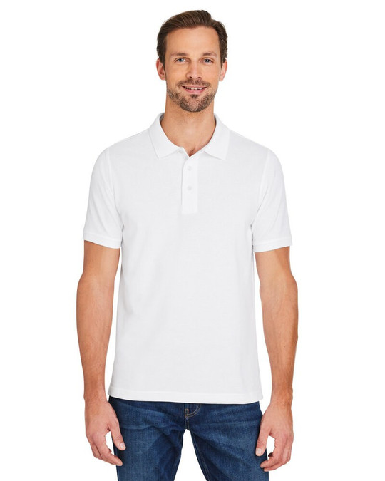 Harriton M205 - Men's Valiant Cotton Snag Protect Polo