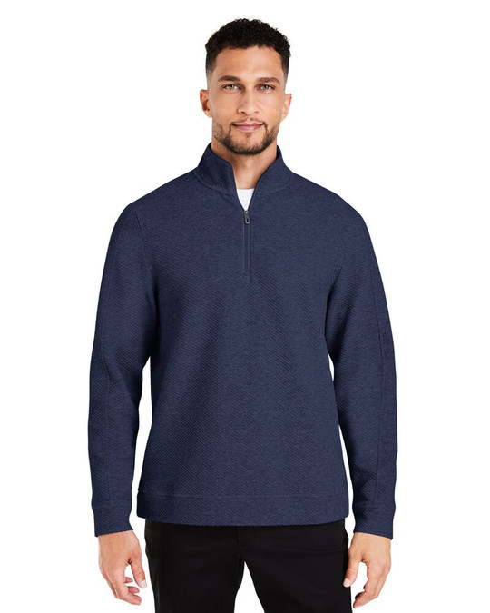 North End NE725 - Quarter-zip texturé Spirit pour hommes