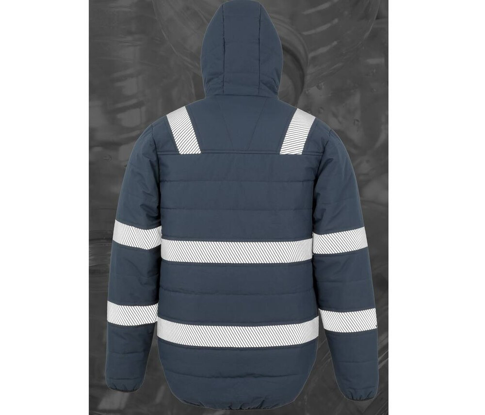 RESULT RS500X - RECYCLED RIPSTOP PADDED SAFETY JACKET
