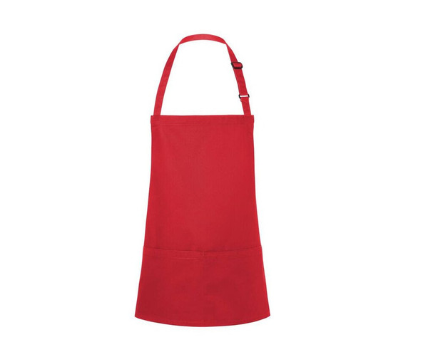 KARLOWSKY KYBLS6 - SHORT BIB APRON BASIC WITH BUCKLE AND POCKET