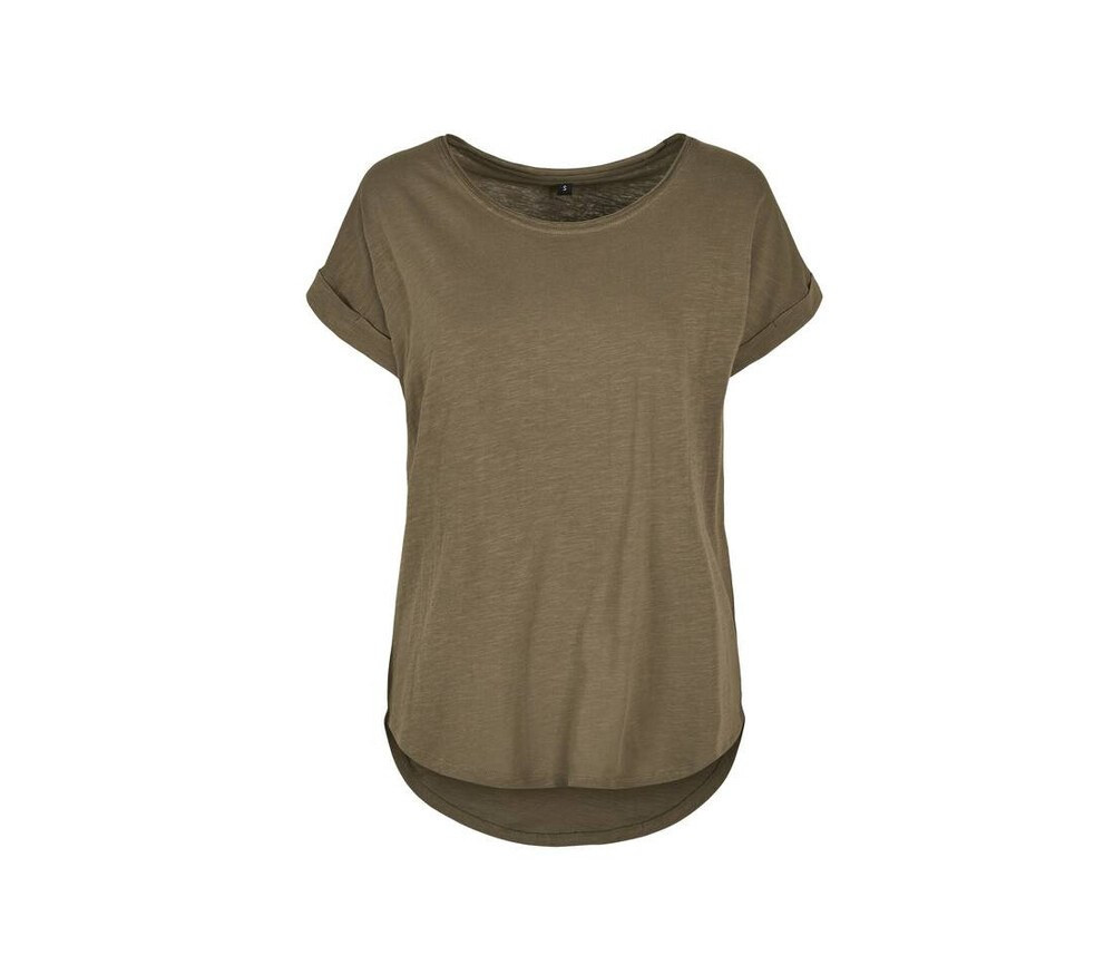 Build Your Brand BY036 - T-shirt con retro lungo