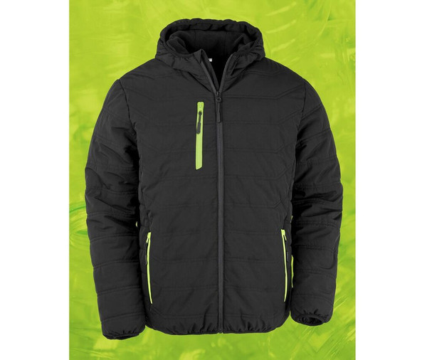Result RS240X - MUSTA COMPASS PADDED TALVITAKKI