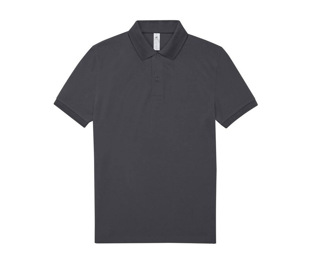 B&C BCU424 - Kurzärmeliges feines Piqué-Poloshirt
