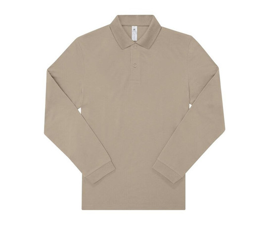 B&C BCU425 - Langærmet fin piqué poloshirt