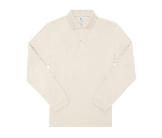 B&C BCU425 - Langærmet fin piqué poloshirt
