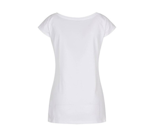 BUILD YOUR BRAND BYB013 - LADIES WIDE NECK TEE