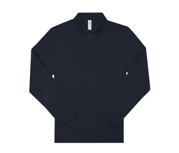 B&C BCU427 - Men's long sleeve poloshirt 210
