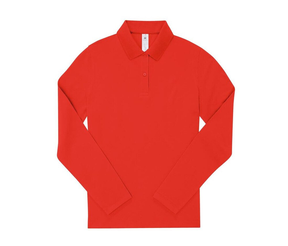 B&C BCW462 - Poloshirt a maniche lunghe da donna