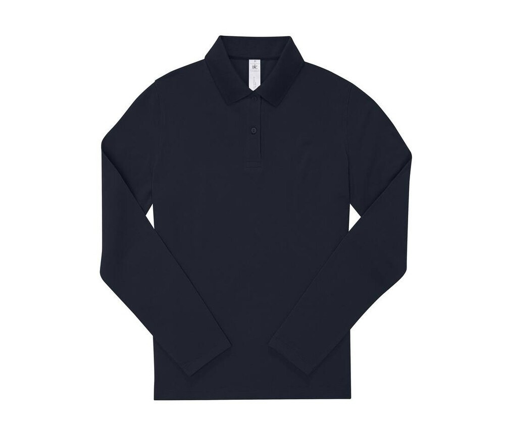 B&C BCW462 - Poloshirt a maniche lunghe da donna