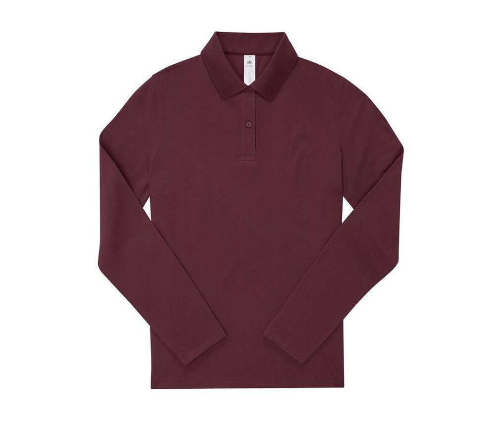 B&C BCW462 - Poloshirt a maniche lunghe da donna