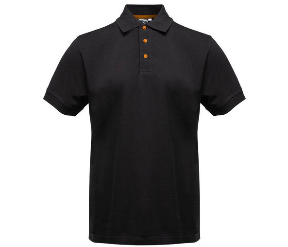 BLACK&MATCH BM100 - Contrasting button poloshirt