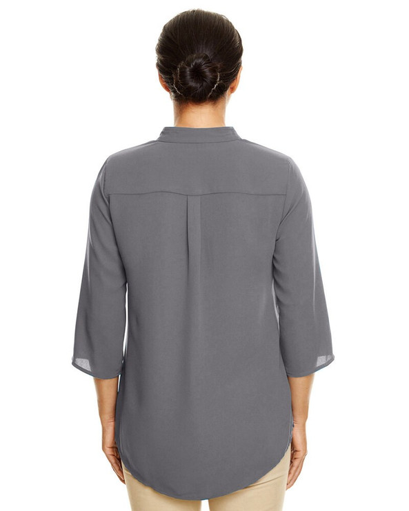 Devon & Jones DP611W - Ladies Perfect Fit  Three-Quarter Sleeve Crepe Tunic