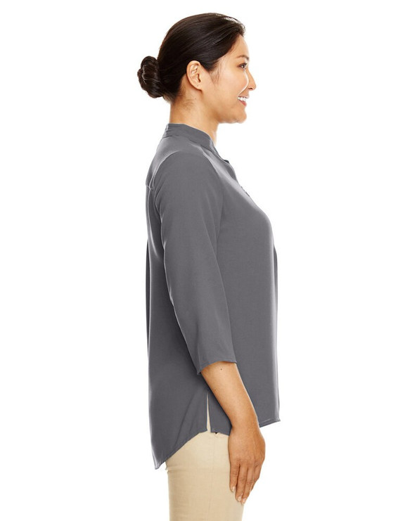Devon & Jones DP611W - Ladies Perfect Fit  Three-Quarter Sleeve Crepe Tunic