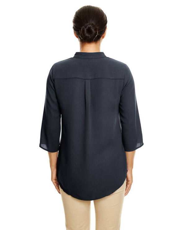 Devon & Jones DP611W - Ladies Perfect Fit  Three-Quarter Sleeve Crepe Tunic