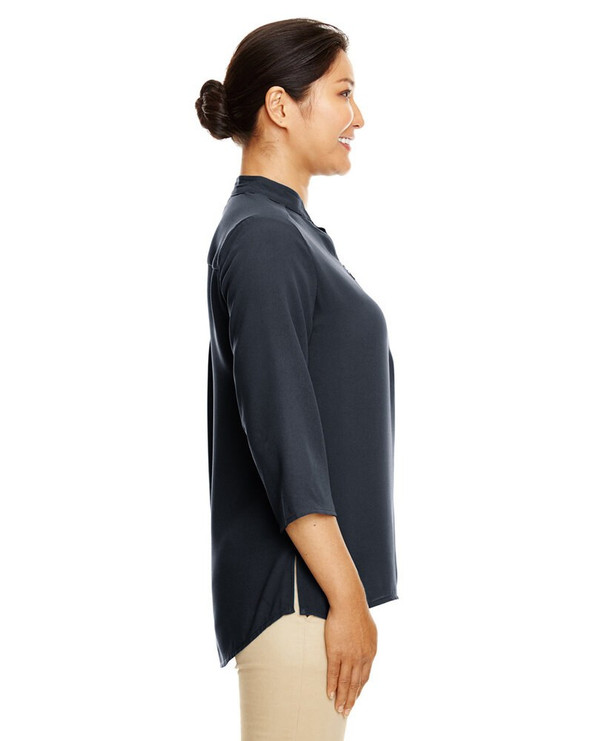 Devon & Jones DP611W - Ladies Perfect Fit  Three-Quarter Sleeve Crepe Tunic