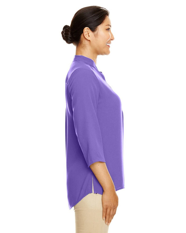 Devon & Jones DP611W - Ladies Perfect Fit  Three-Quarter Sleeve Crepe Tunic
