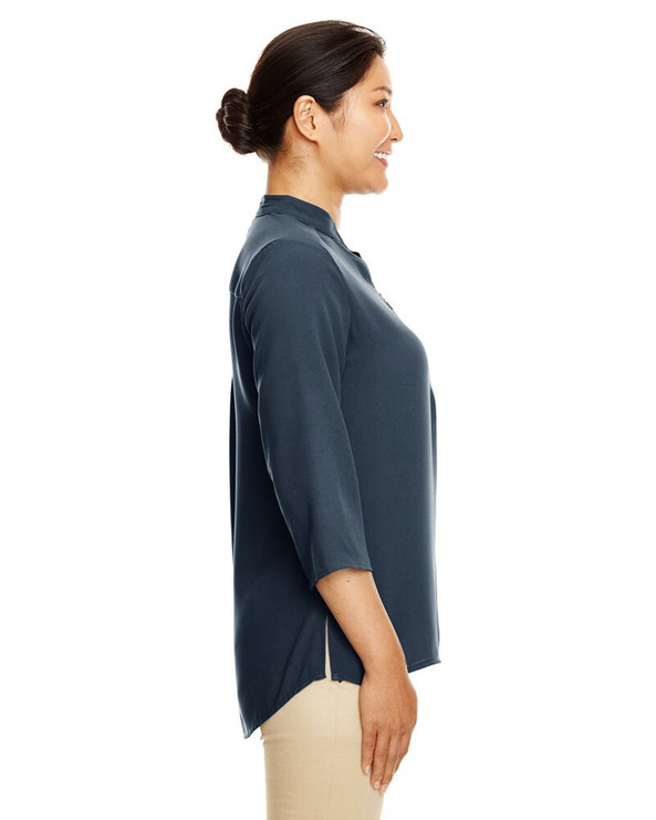 Devon & Jones DP611W - Ladies Perfect Fit  Three-Quarter Sleeve Crepe Tunic