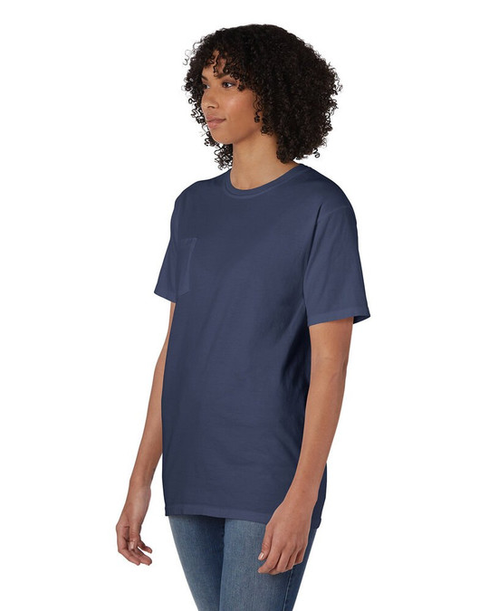 ComfortWash by Hanes GDH150 - Camiseta unisex teñida en prenda con bolsillo