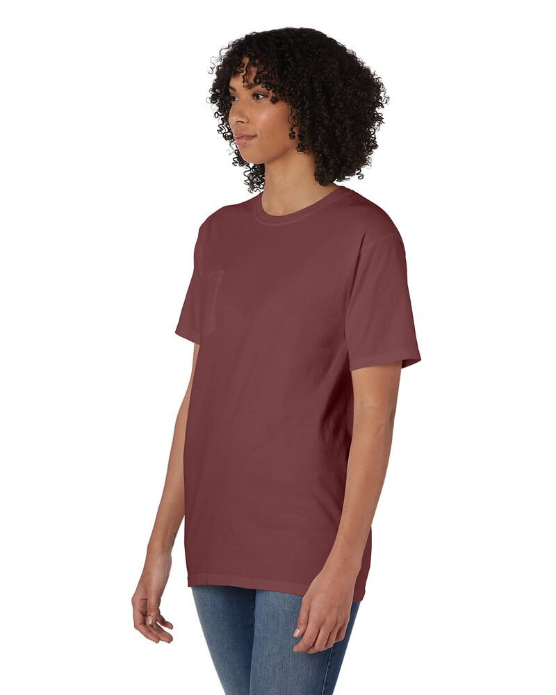 ComfortWash by Hanes GDH150 - Camiseta unisex teñida en prenda con bolsillo