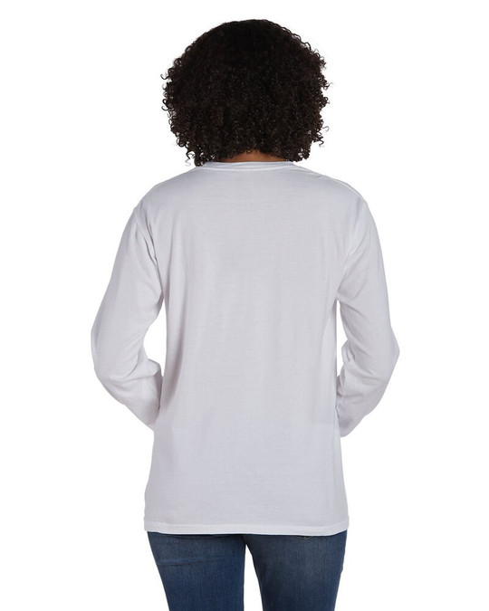 ComfortWash by Hanes GDH250 - Camiseta unisex de manga larga teñida en prenda con bolsillo
