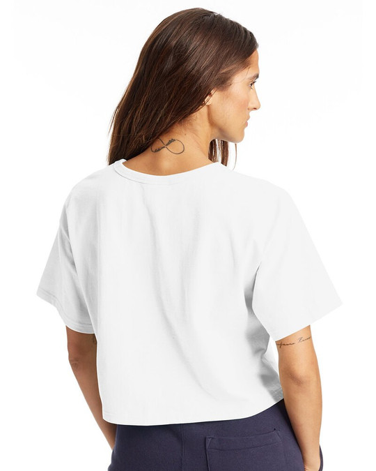 Champion T453W - Camiseta Heritage Recortada para Damas
