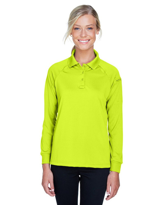 Harriton M211LW - Polo Táctico de Manga Larga para Damas Advantage Snag Protection Plus