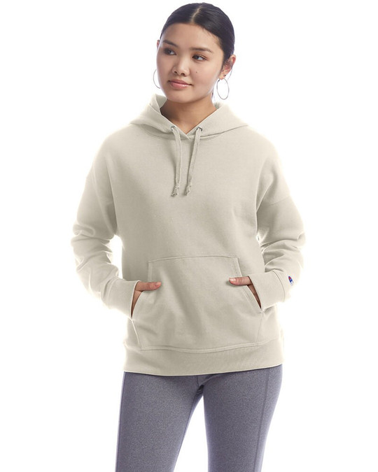 Champion S760 - Sudadera con capucha relajada PowerBlend para damas