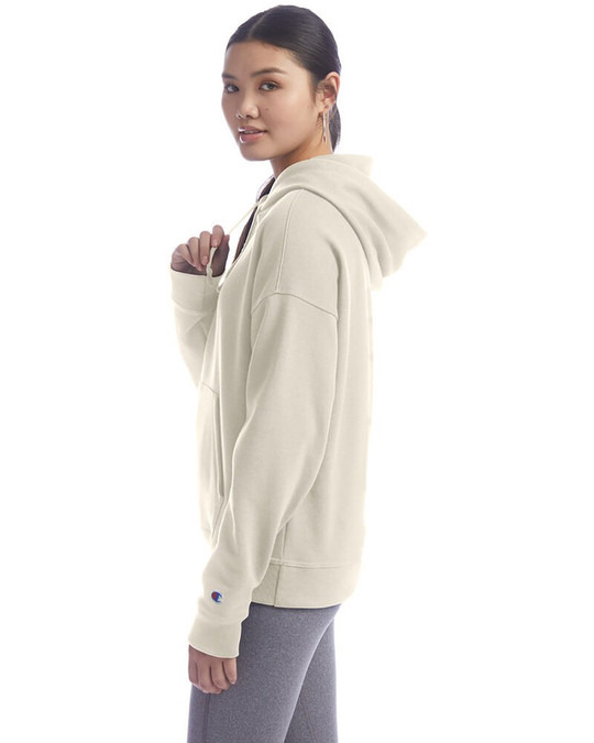 Champion S760 - Sudadera con capucha relajada PowerBlend para damas