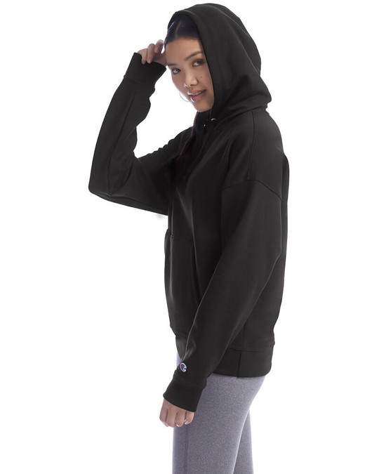 Champion S760 - Sudadera con capucha relajada PowerBlend para damas