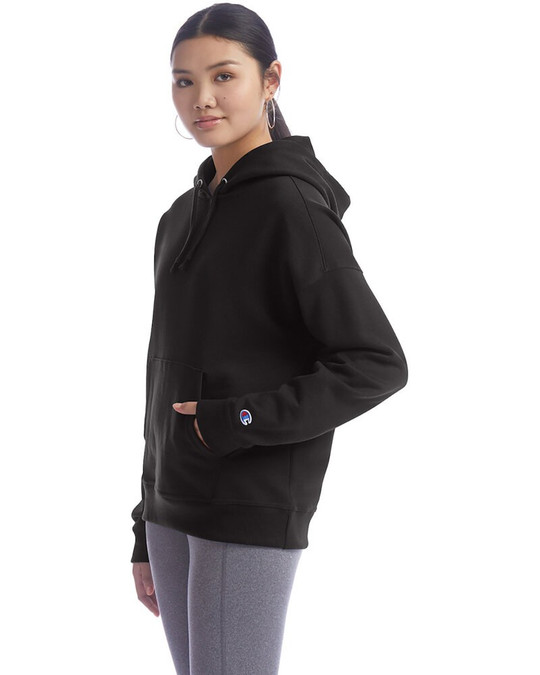 Champion S760 - Sudadera con capucha relajada PowerBlend para damas