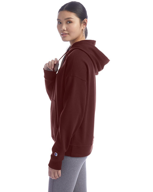 Champion S760 - Ladies PowerBlend Relaxed Hooded Sweatshirt