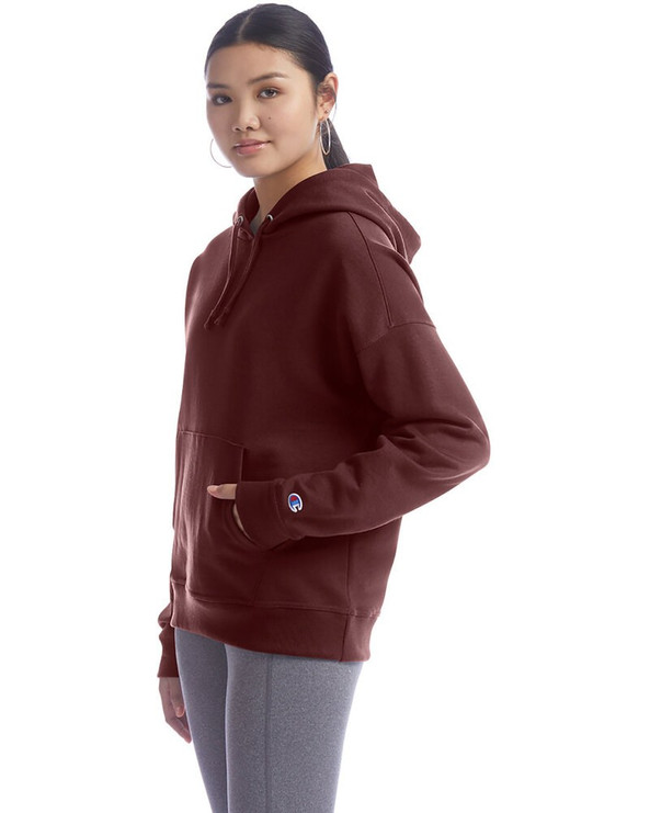 Champion S760 - Ladies PowerBlend Relaxed Hooded Sweatshirt