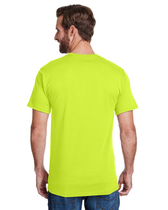 Hanes W110 - Camiseta de Trabajo para Adultos con Bolsillo