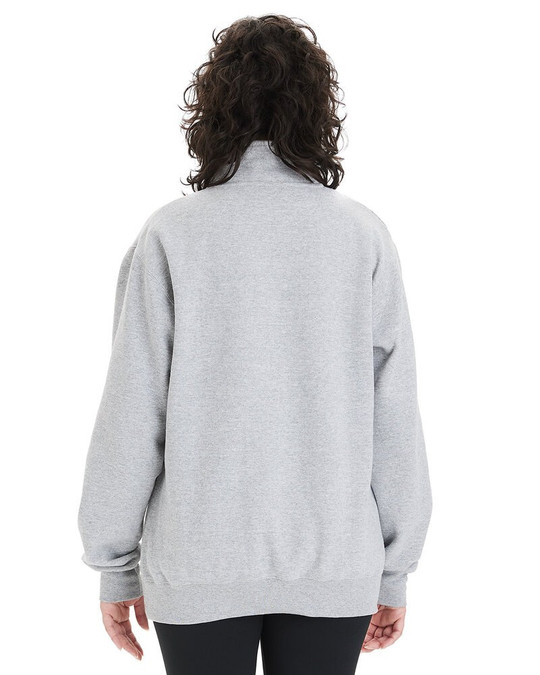 Champion S450 - Pullover Unisex Powerblend con cremallera de un cuarto