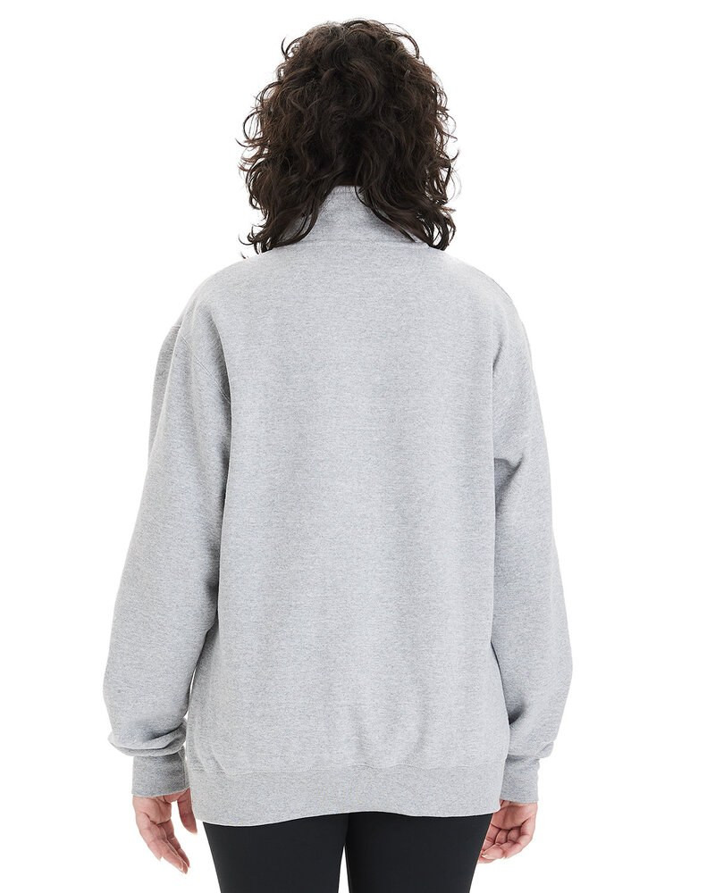 Champion S450 - Pullover Unisex Powerblend con cremallera de un cuarto