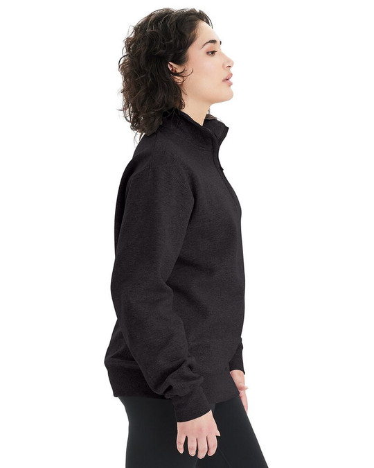 Champion S450 - Pullover Unisex Powerblend con cremallera de un cuarto