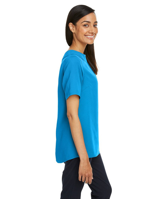 Devon & Jones DP613W - Blusa de Cuello de Barco Perfect Fit para Damas