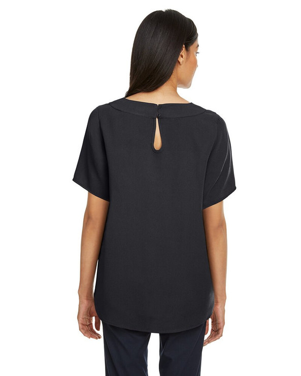 Devon & Jones DP613W - Ladies Perfect Fit Boat-Neck Blouse