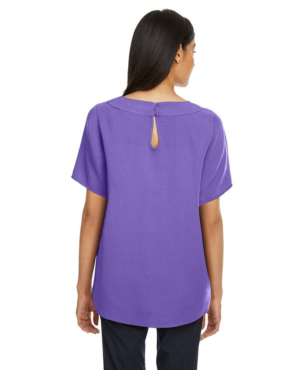 Devon & Jones DP613W - Ladies Perfect Fit Boat-Neck Blouse