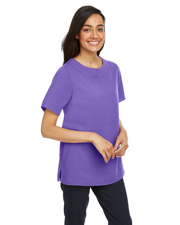 Devon & Jones DP613W - Ladies Perfect Fit Boat-Neck Blouse