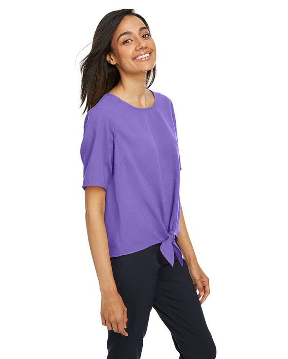 Devon & Jones DP617W - Ladies Perfect Fit Tie-Front Blouse