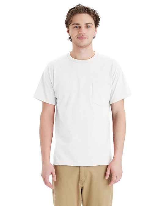Hanes 5290P - Camiseta Unisex Essential Pocket