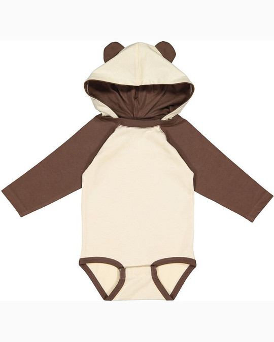 Rabbit Skins 4418 - Body de manga larga de jersey fino para bebé con orejas