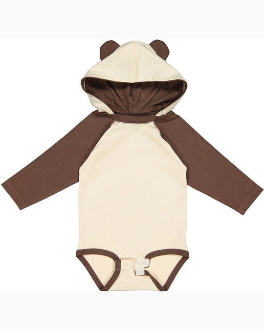 Rabbit Skins 4418 - Body de manga larga de jersey fino para bebé con orejas