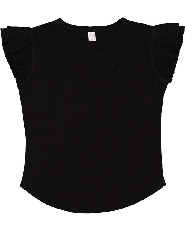 Rabbit Skins 3339 - Toddler Flutter Sleeve T-Shirt