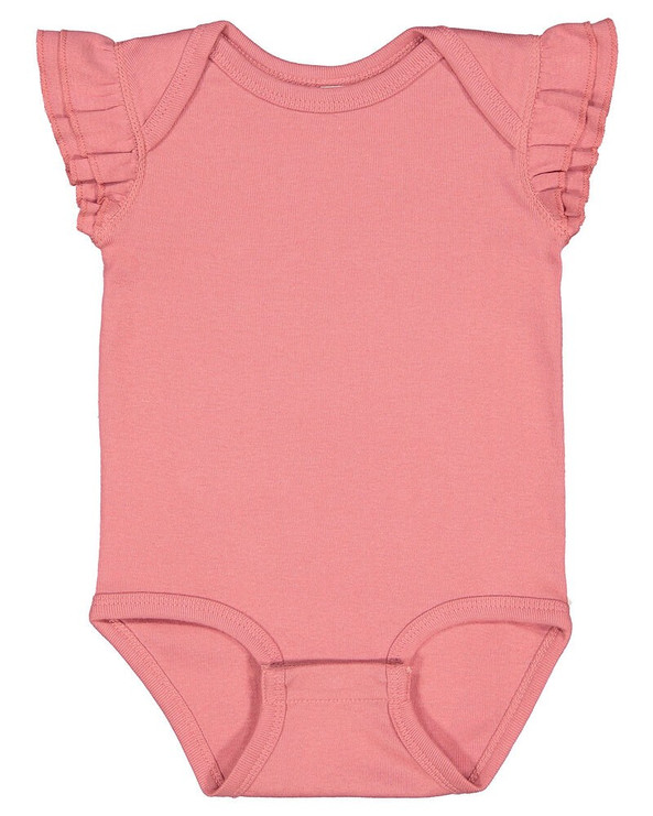 Rabbit Skins 4439 - Infant Flutter Sleeve Bodysuit
