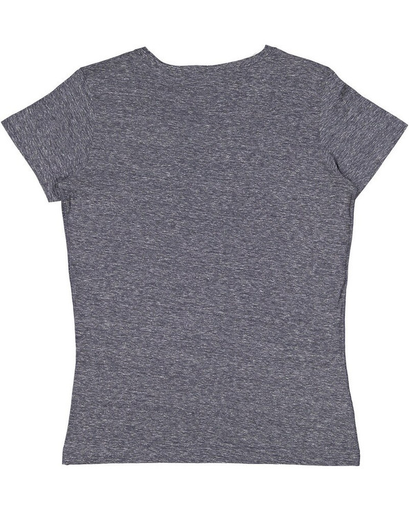 LAT 3591 - Ladies V-Neck Harborside Melange Jersey T-Shirt