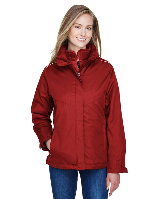 CORE365 78205 - Chaqueta 3 en 1 para Dama Region con Forro de Felpa